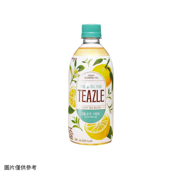 韓國熊津 TEAZLE 柚子綠茶500m